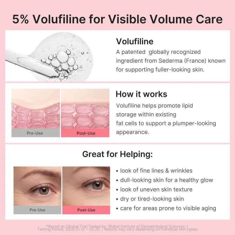 PDRN Pink Collagen Volume Multi Balm Stick | PDRN & Volufiline Firming Care for Fine Line Appearance | Hydrating Anti-Aging Skincare for Face, Under Eyes, Neck & Lips