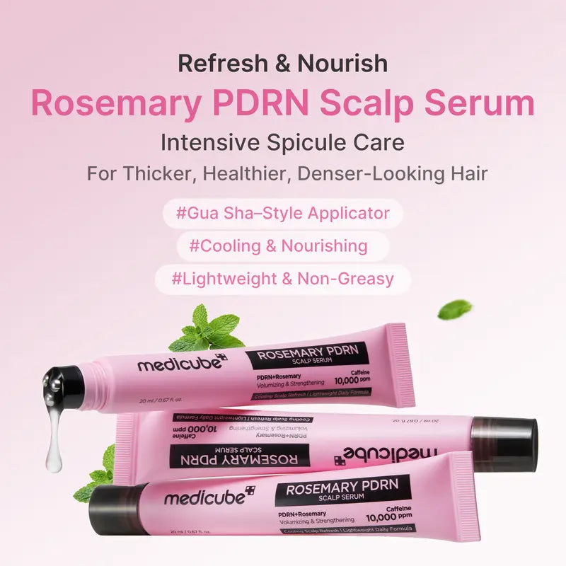 Rosemary PDRN Scalp & Hair Strengthening Care Set | 6-Step Full Routine