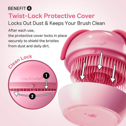 Ribbon Cherry Glass Hair Brush | Detangling & Smooth Hair Care