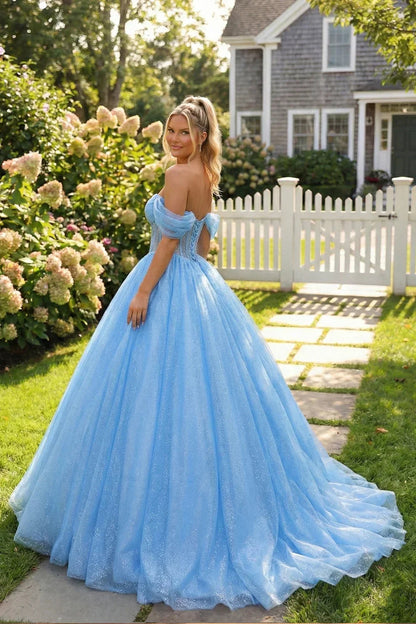 Charming Ball Gown Illusion Quinceañera Dress with bow | Promspark
