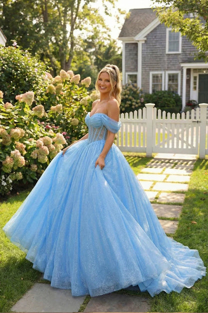 Charming Ball Gown Illusion Quinceañera Dress with bow | Promspark