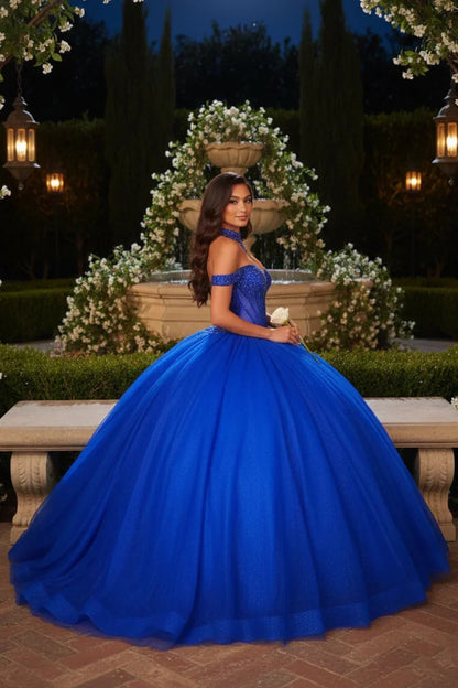 Charming Ball Gown Off-the-shoulder Quinceañera Dress With Lace | Promspark
