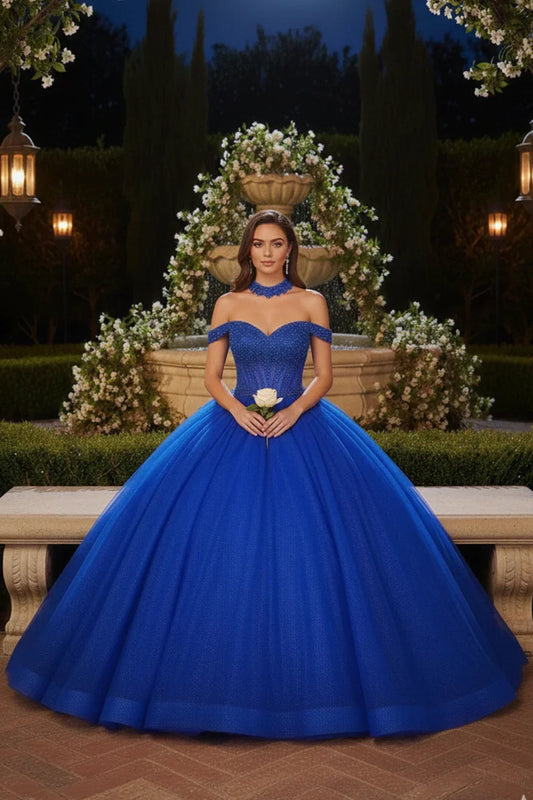Charming Ball Gown Off-the-shoulder Quinceañera Dress With Lace | Promspark