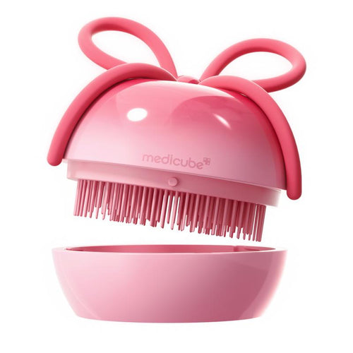 Ribbon Cherry Glass Hair Brush | Detangling & Smooth Hair Care