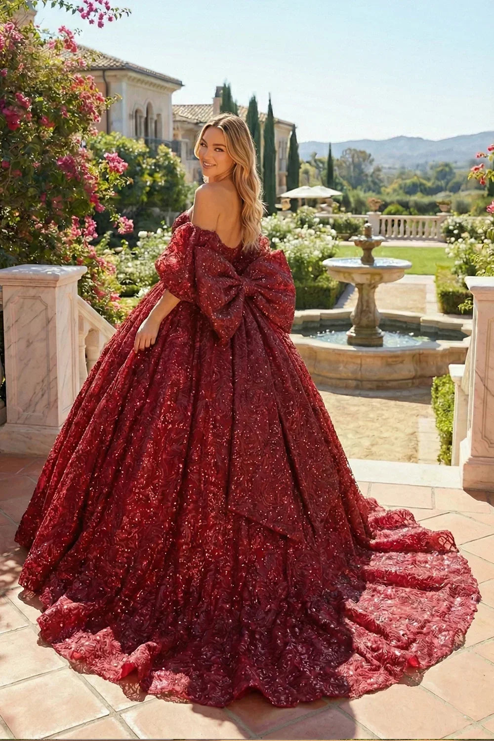 Luxurious Ball Gown Sweetheart Quinceañera Dress With Embroidery | Promspark