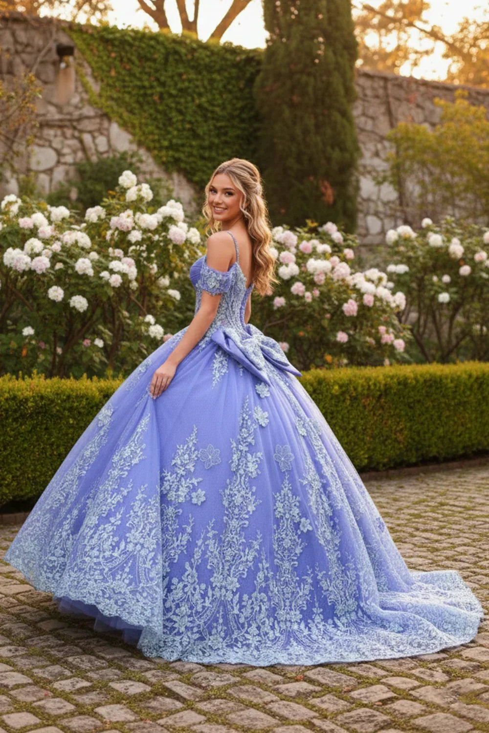 Luxurious Ball Gown Sweetheart Quinceañera Dress With Floral Embroidery | Promspark